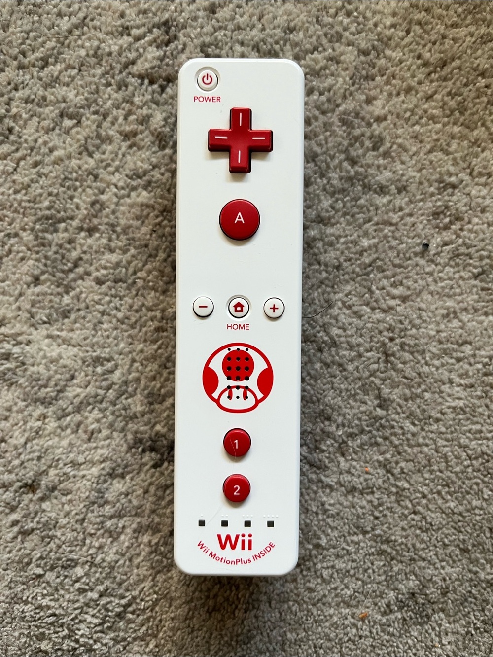 Nintendo Wii TOAD Controller From Mario